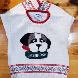 Vintage OshKosh Dog-themed Sweater 3T
